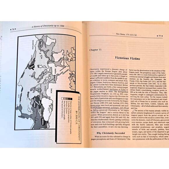 Church Triumphant: History of Christianity up to 1300 by Hinson (1995 1st Ed HC) - Picture 4 of 11